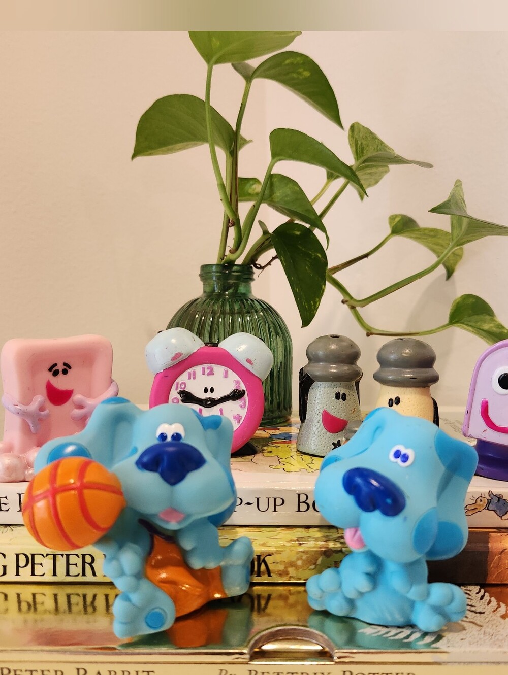 1998 Viacom Tyco Toys Blue's Clues Figures Lot of 6 Basketball Blue